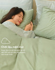 Set 2 Vỏ Gối Và 1 Vỏ Ga Sợi Tre Cao Cấp Mềm Mịn, Thoáng Mát SUNDAY