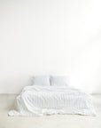 Organic Bamboo Bedding - Coconut Stripe