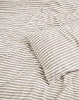 Organic Bamboo Bedding - Wood Stripe