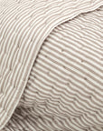 Organic Bamboo Quilted Duvet - Wood Stripe
