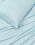 Organic Bamboo Bedding - Ocean Stripes