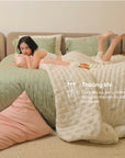 Chăn Sợi Tre Chần Bông Cao Cấp Mềm Mịn, Điều Hòa, Dùng Bốn Mùa SUNDAY