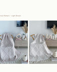 Cotton Handwoven Throw Blanket