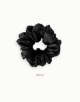 Mulberry Silk Scrunchie (Large) - Black