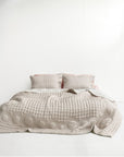 Silk Quilted Duvet - Beige & Cream