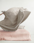 Silk Quilted Duvet - Beige & Cream