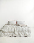 Silk Quilted Duvet - Beige & Cream