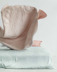 Silk Quilted Duvet - Peach & Blush Pink