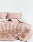 Silk Quilted Duvet - Peach & Blush Pink