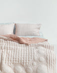 Silk Quilted Duvet - Peach & Blush Pink