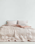 Silk Quilted Duvet - Peach & Blush Pink