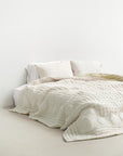 Silk Quilted Duvet - Oat & Butter