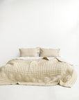 Silk Quilted Duvet - Oat & Butter