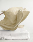 Silk Quilted Duvet - Oat & Butter