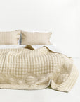 Silk Quilted Duvet - Oat & Butter