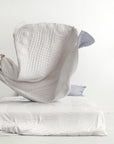 Silk Quilted Duvet - Cloudy & Ivory
