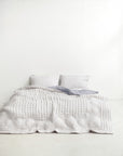 Silk Quilted Duvet - Cloudy & Ivory