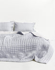 Silk Quilted Duvet - Cloudy & Ivory
