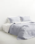 Silk Quilted Duvet - Cloudy & Ivory