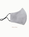 Mulberry Silk Face Mask - Silver Grey