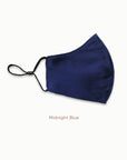 Mulberry Silk Face Mask - Midnight Blue