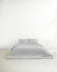 Organic Bamboo Quilted Duvet - Midnight Stripe