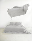 Organic Bamboo Quilted Duvet - Midnight Stripe