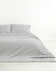 Organic Bamboo Quilted Duvet - Midnight Stripe