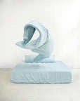 Organic Bamboo Bedding - Ocean Stripes