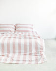 Organic Bamboo Bedding - Rose Stripe