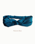 Mulberry Silk Turban - Peacock