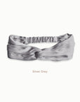 Mulberry Silk Turban - Silver Grey