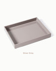 Premium Lacquer Tray - Size M - Silver Grey