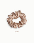 Mulberry Silk Scrunchie ( Medium) - Nude