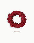Mulberry Silk Scrunchie ( Medium) - Raspberry
