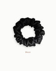 Mulberry Silk Scrunchie ( Medium) - Black