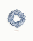 Mulberry Silk Scrunchie ( Medium) - Cloudy