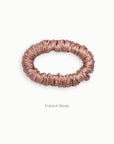 Mulberry Silk Scrunchie (Small) - French Rose