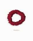 Mulberry Silk Scrunchie (Small) - Raspberry