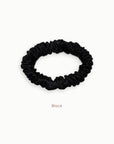 Mulberry Silk Scrunchie (Small) - Black