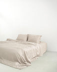 Organic Bamboo Bedding - Wood Stripe