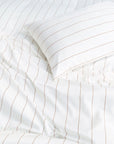 Organic Bamboo Bedding - Coconut Stripe