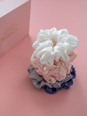 Mulberry Silk Scrunchies