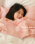 Set 2 Vỏ Gối Và 1 Vỏ Ga Sợi Tre Cao Cấp Mềm Mịn, Thoáng Mát SUNDAY