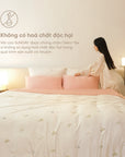 Set 2 Vỏ Gối Và 1 Vỏ Ga Sợi Tre Cao Cấp Mềm Mịn, Thoáng Mát SUNDAY