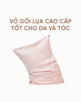 Vỏ Gối SUNDAY Lụa Mulberry 100% Ngăn Nếp Nhăn Và Xơ Rối Tóc | Mulberry Silk Pillowcase