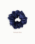 Mulberry Silk Scrunchie (Large) - Midnight Blue