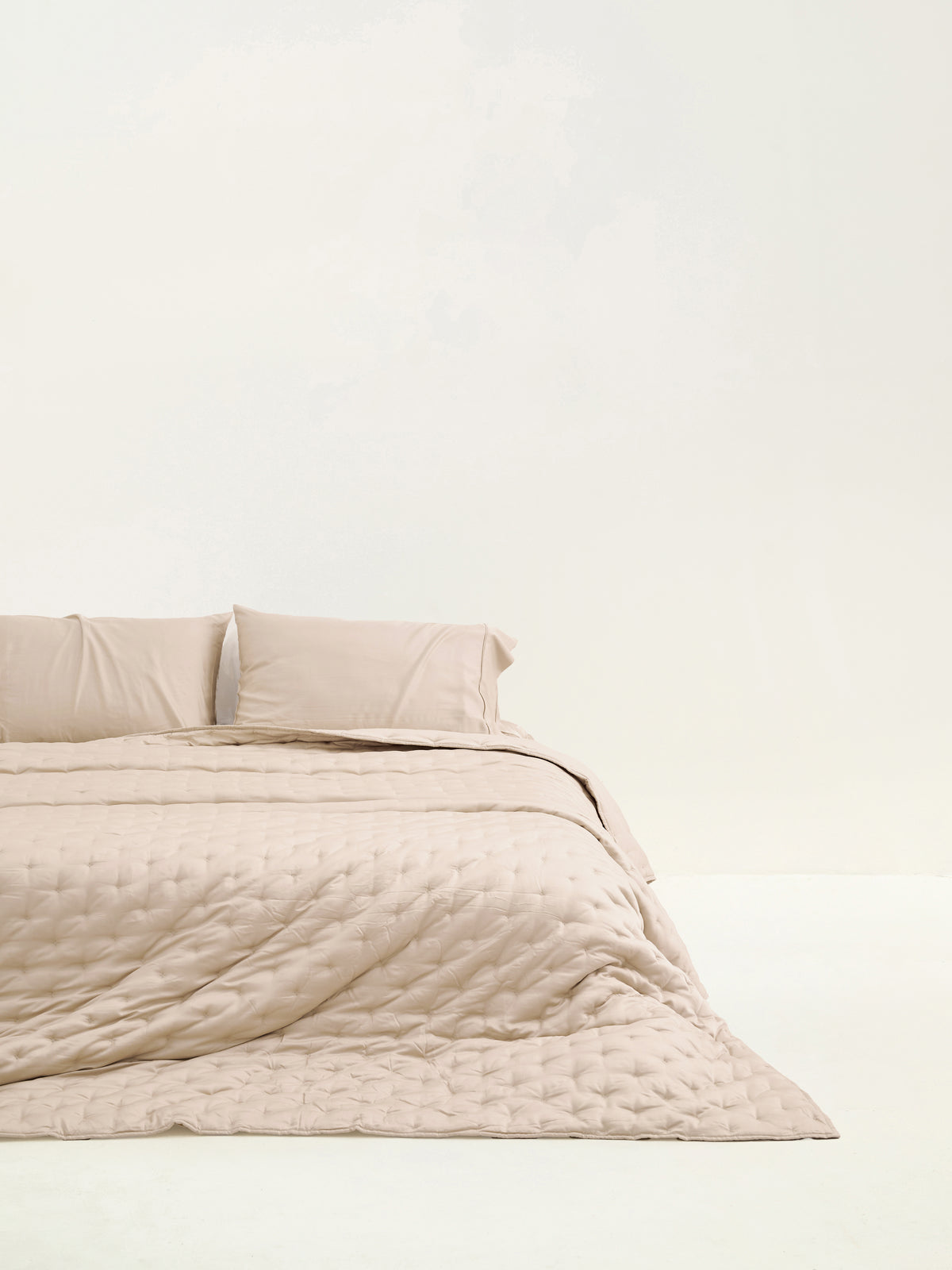 Organic Bamboo Quilted Duvet - Almond