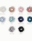 Buộc Tóc SUNDAY 100% Lụa Mulberry Ngăn Xơ Rối Tóc - Size L | Mulberry Silk Hair Scrunchie Size L