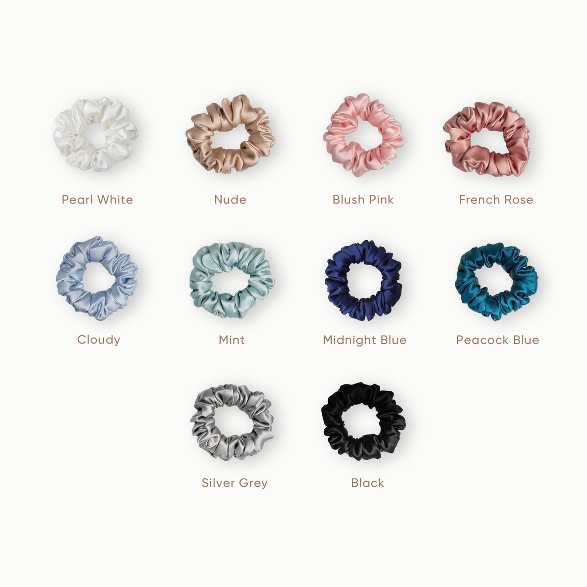 Buộc Tóc SUNDAY 100% Lụa Mulberry Ngăn Xơ Rối Tóc - Size M | Mulberry Silk Scrunchie Size M